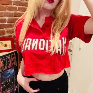 Red Nationals Cropped T-Shirt